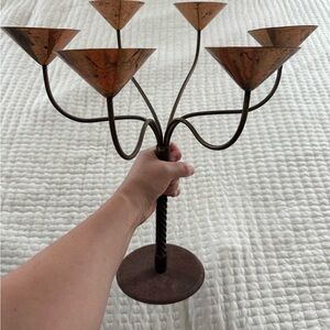 Elegant Copper Candelabra